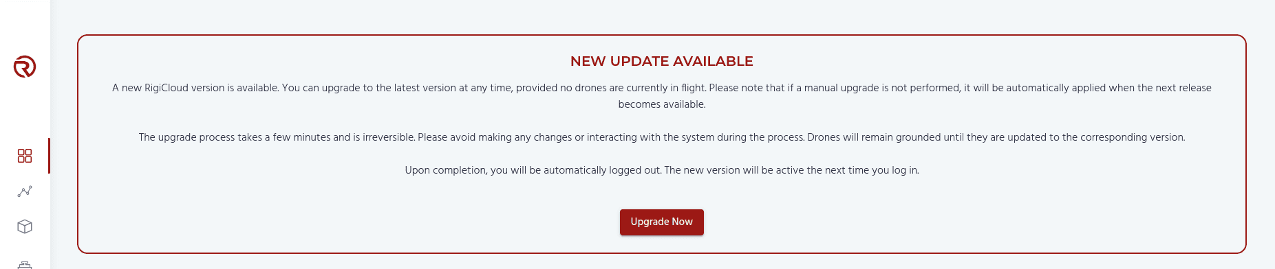 Multiversioning upgrade button