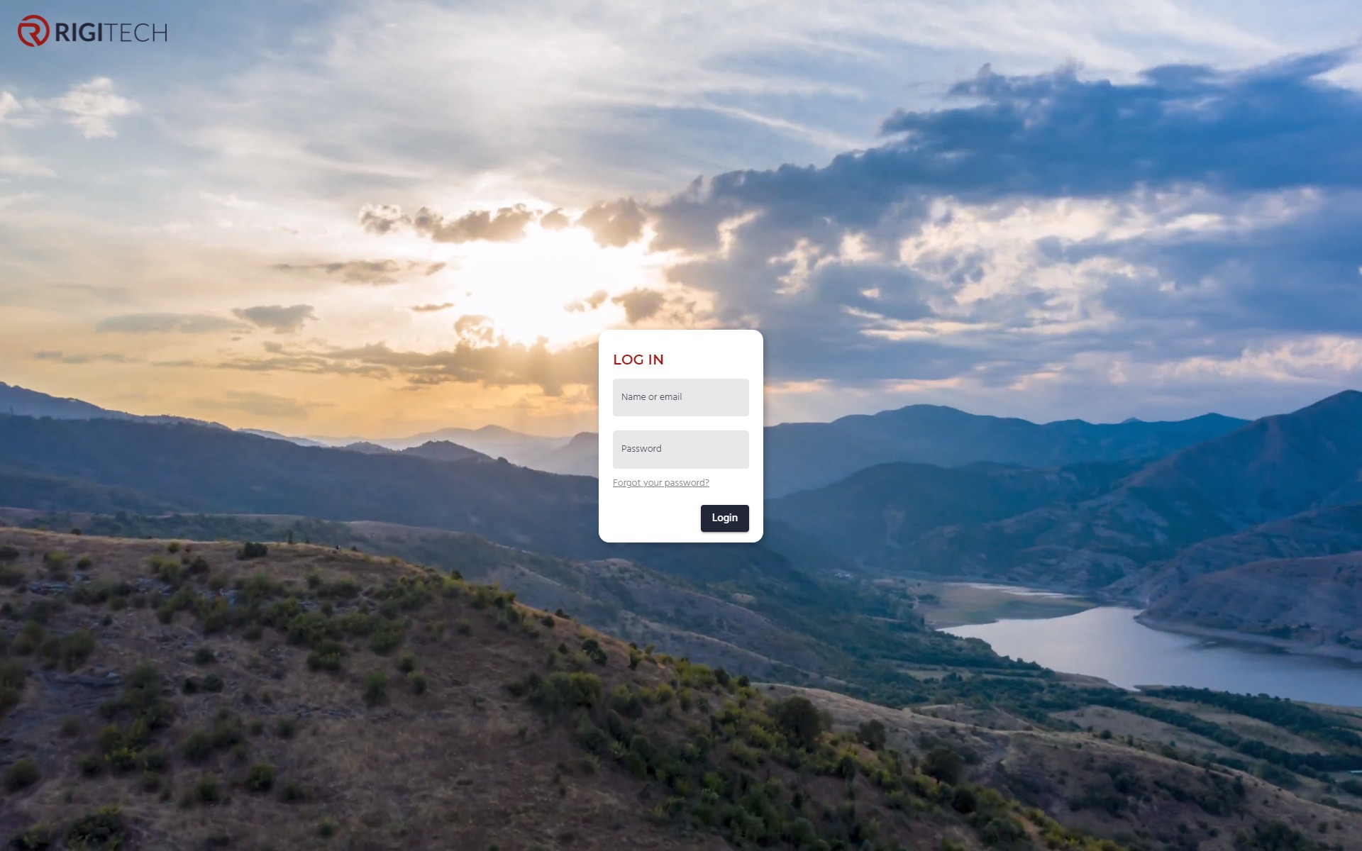 Login page