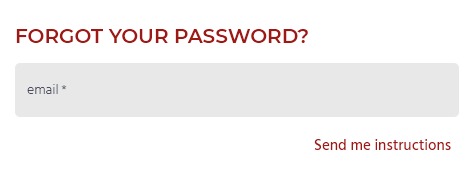 Forgotten password