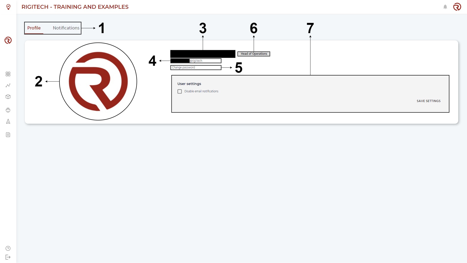 User information