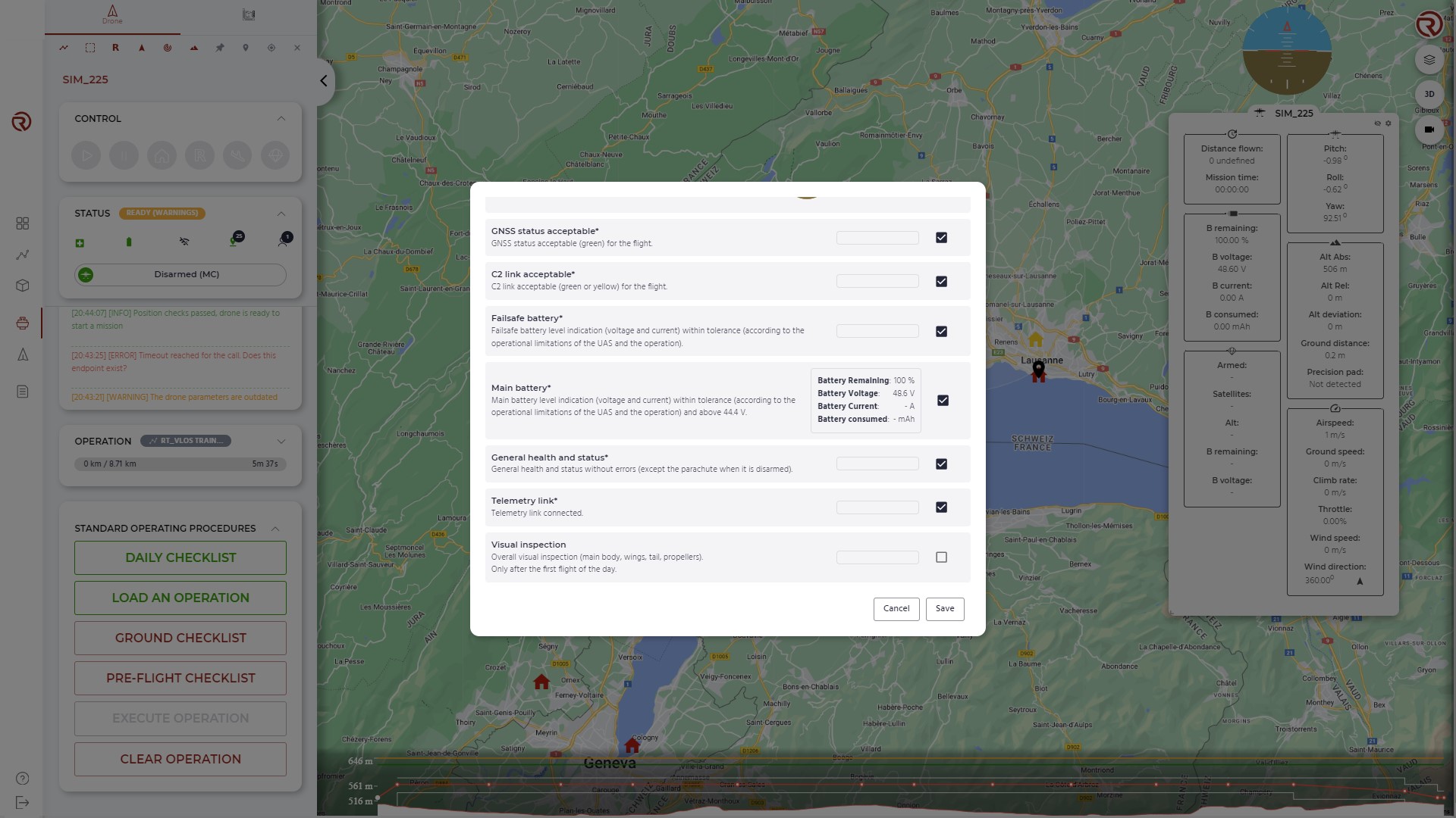 Ground checklist