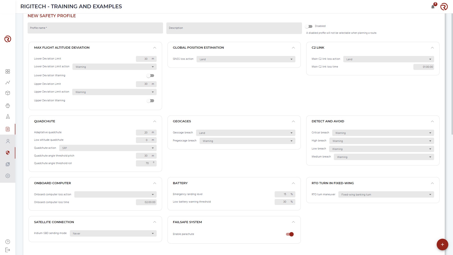 Safety profiles